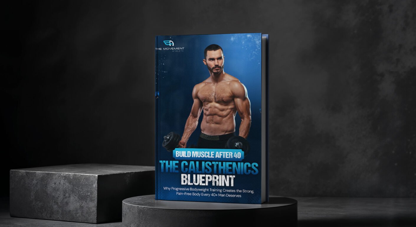Fitness eBook cover design with athlete.