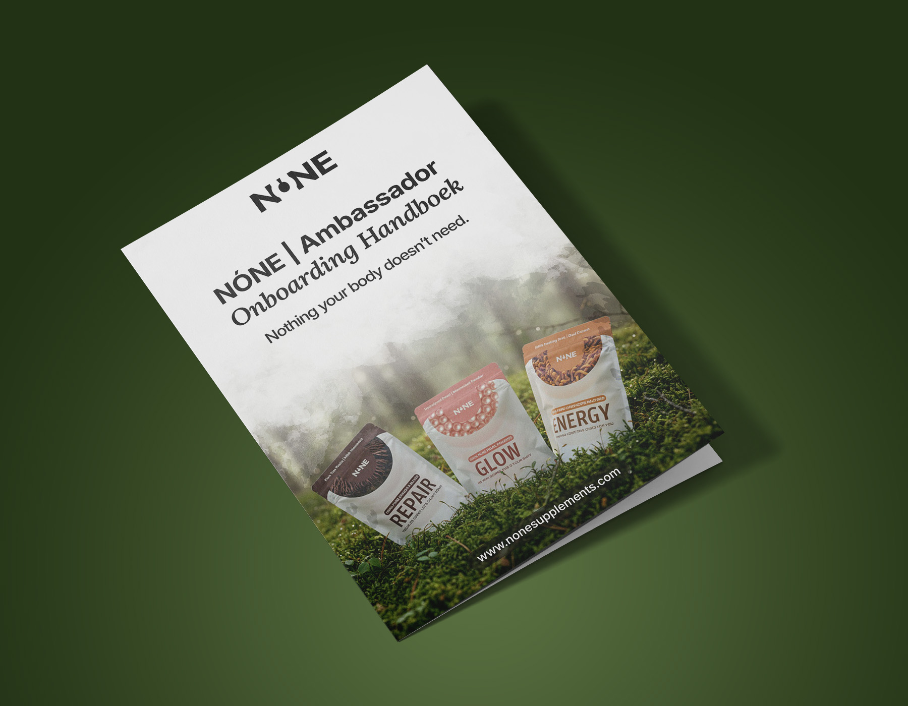 Supplement handbook cover design