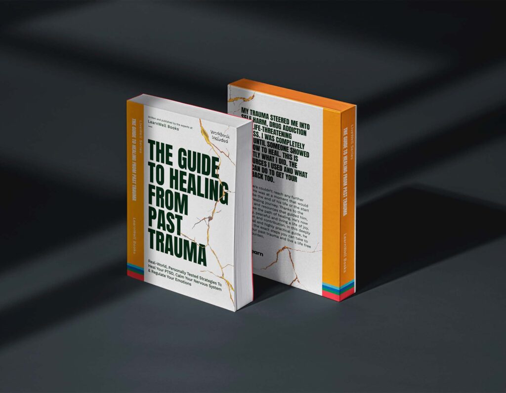 Trauma recovery self-help book cover