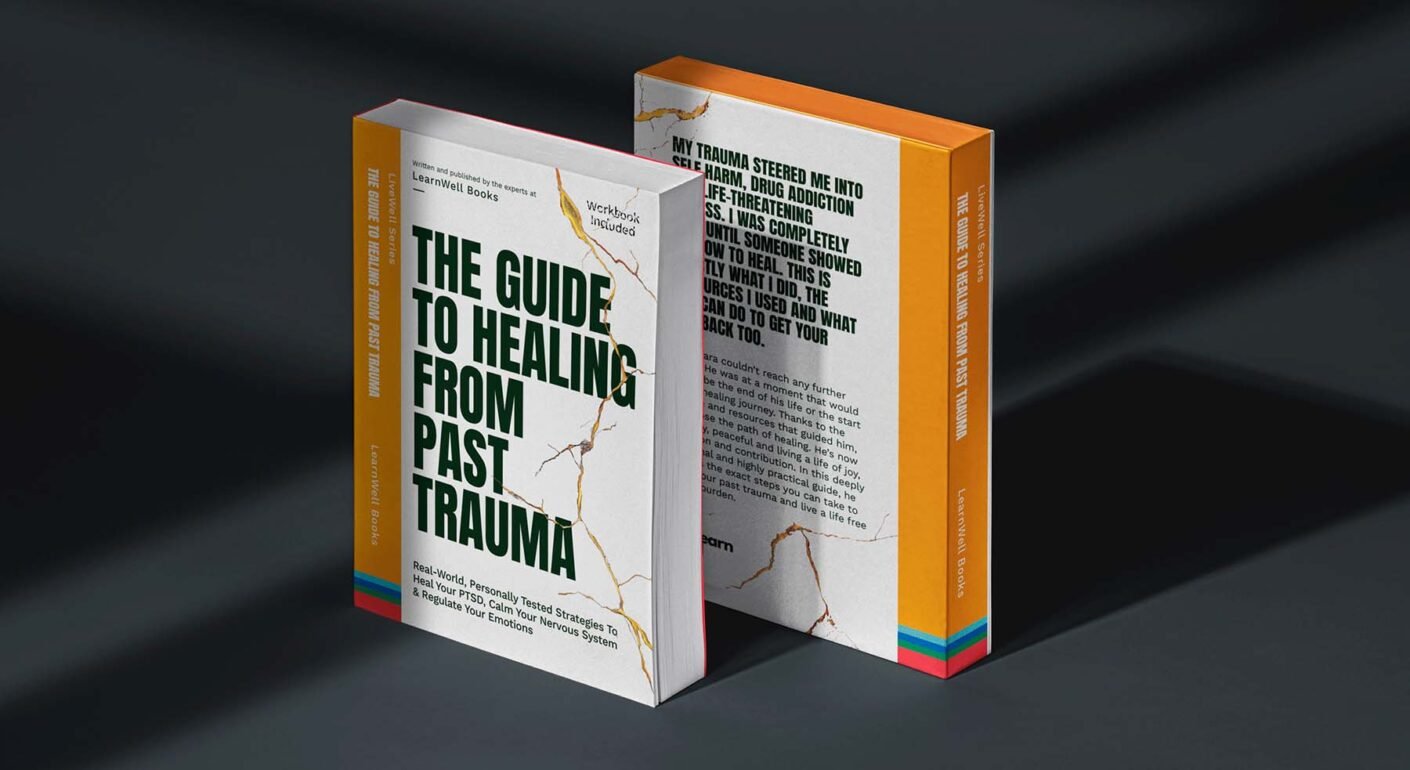 Trauma recovery self-help book cover