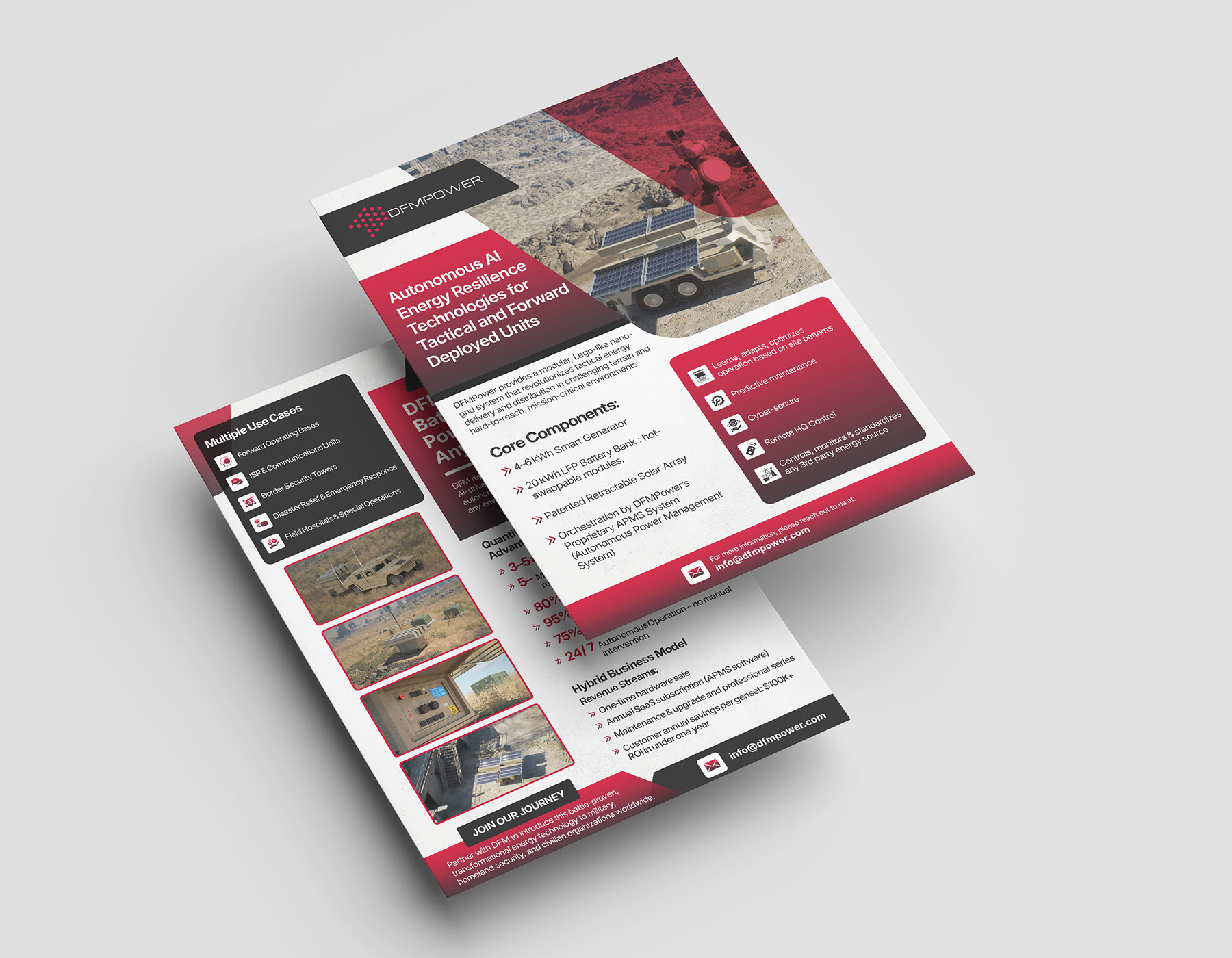 Corporate tri-fold brochure design.