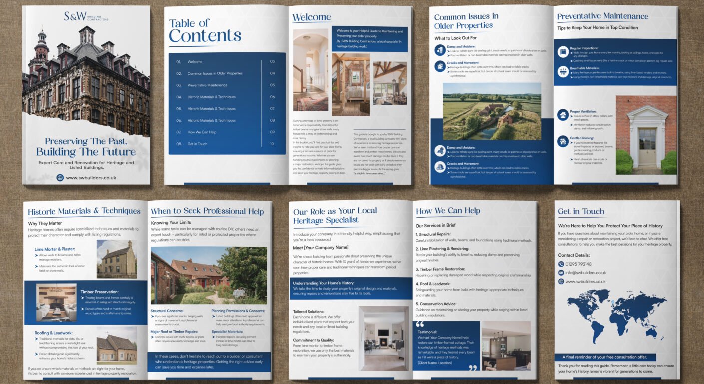 Corporate business brochure design and layout.