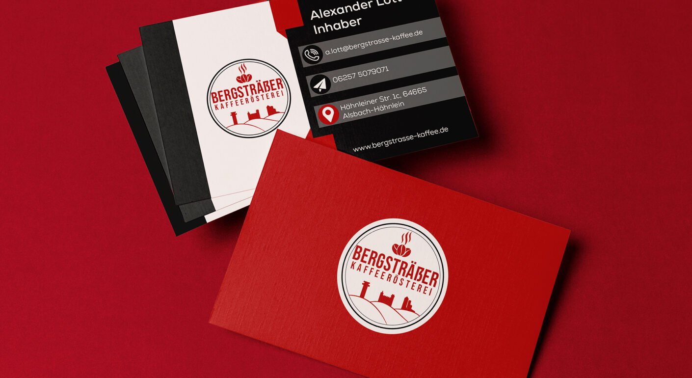 Coffee shop business card and branding stationery design