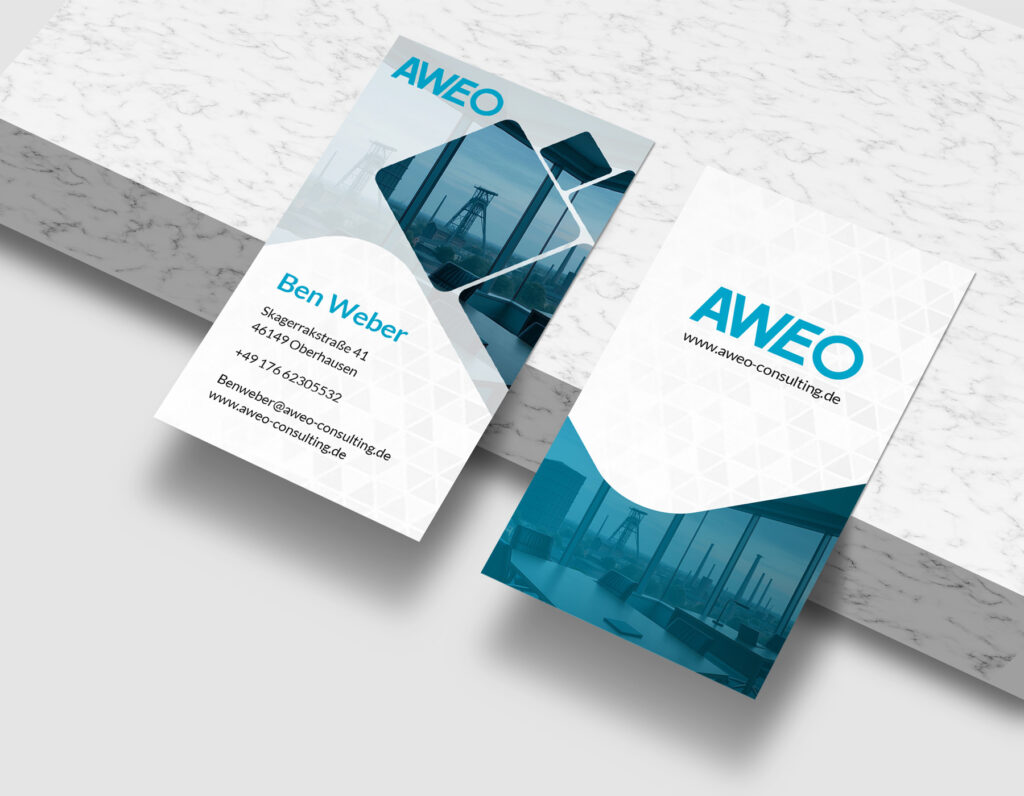 Corporate business card branding design