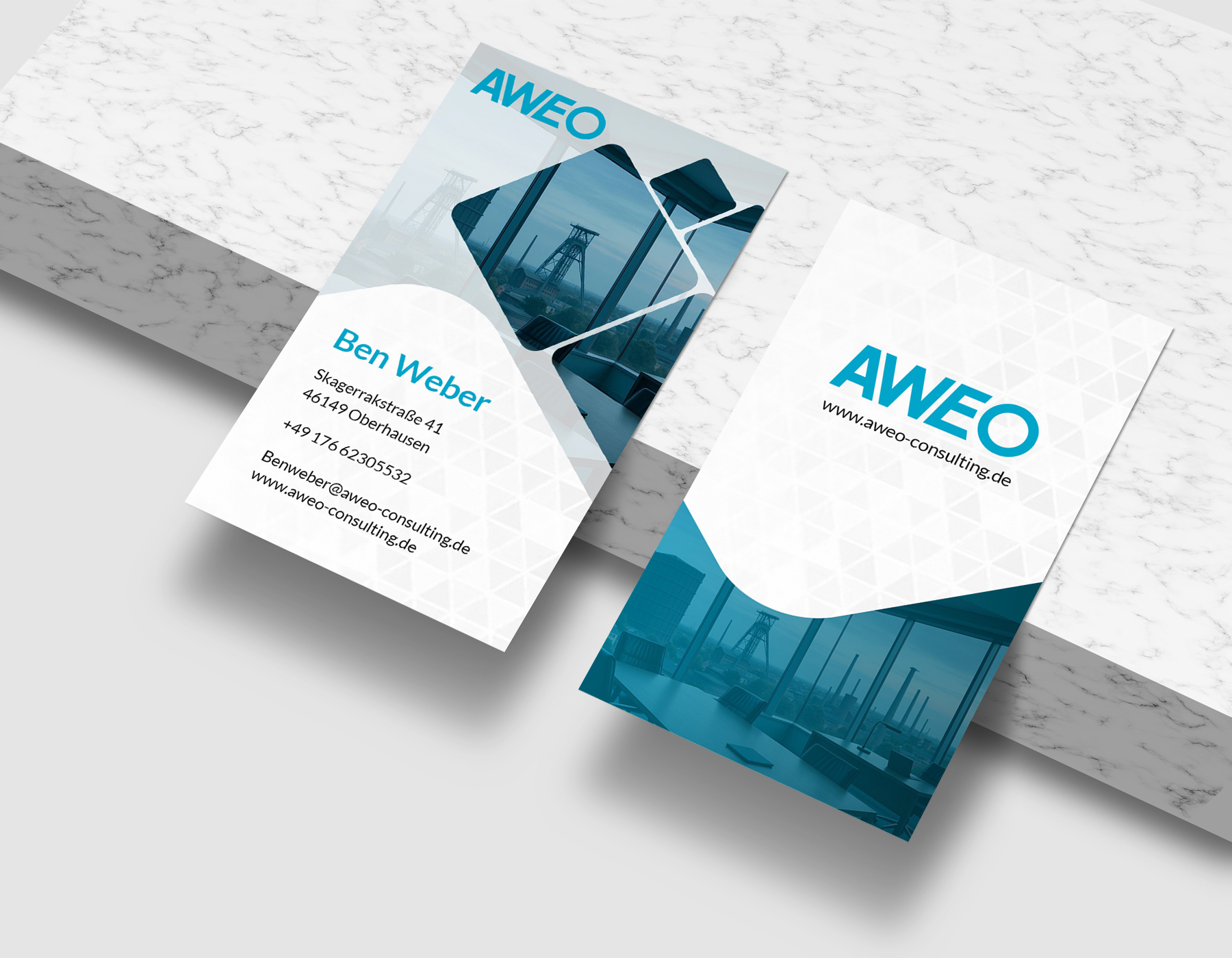 Corporate business card branding design
