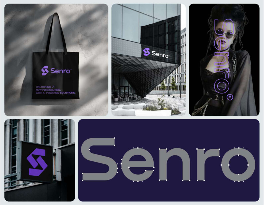 Text: Modern technology logo and branding design.
