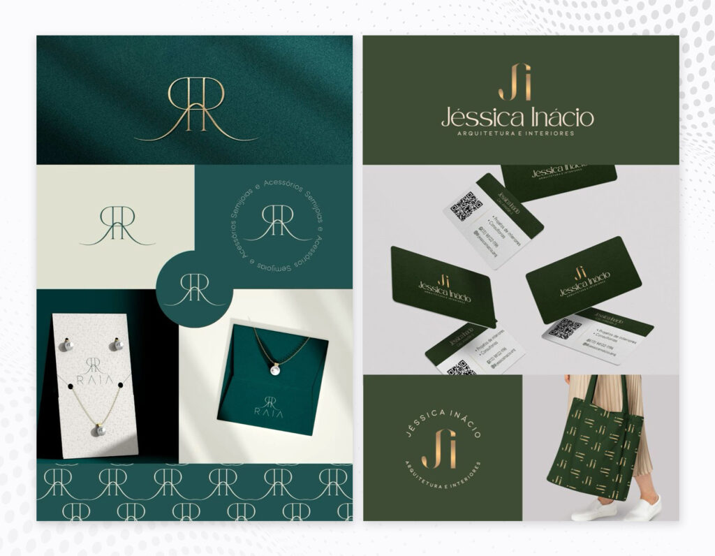Luxury logo branding and identity design.